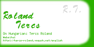 roland tercs business card